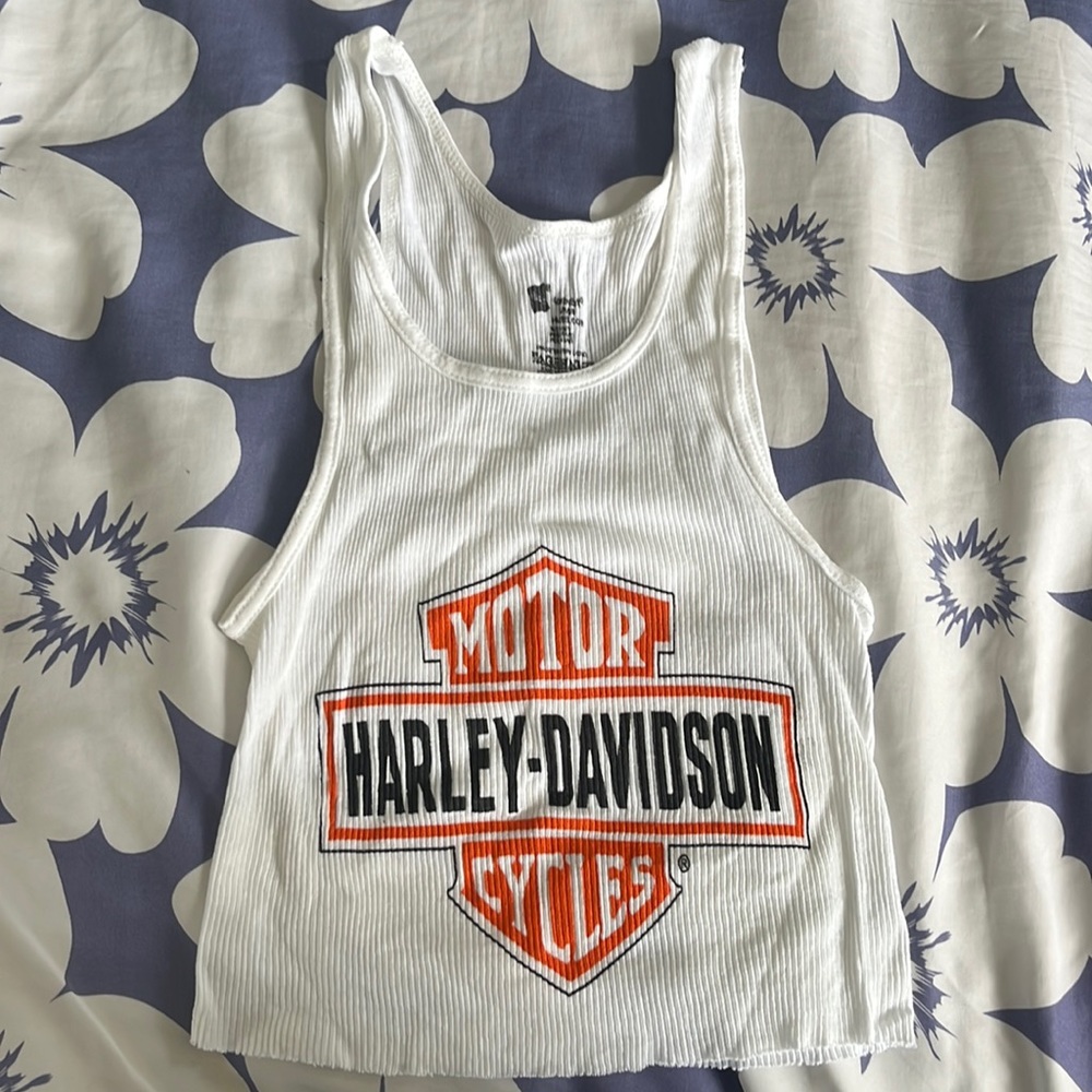 Thrifted Harley Davidson Tank